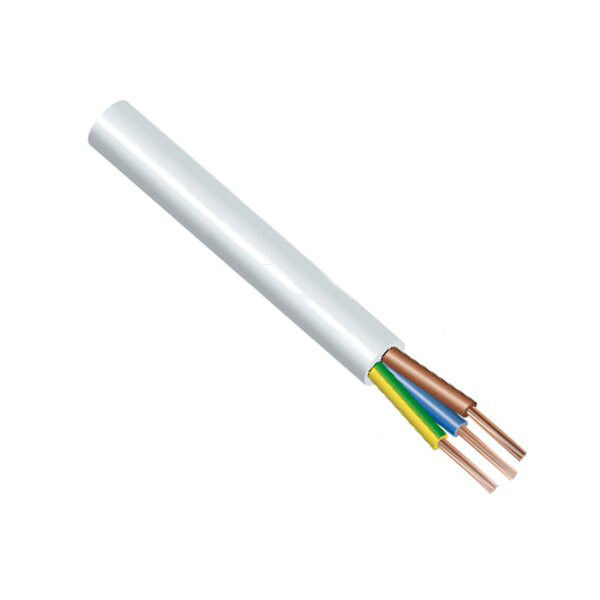Kabel CYSY 3x2,5 bílý H05VV-F 1