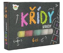 Křídy barevné 6ks Teddies