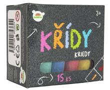 Křídy barevné 15ks Teddies