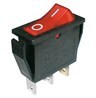 Přepínač kolébkový 2pol./3pin ON-OFF 250V/15A pros. červený 02620005