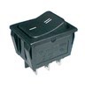 Přepínač kolébkový 2pol./6pin ON-ON 250V/15A černý 02620042