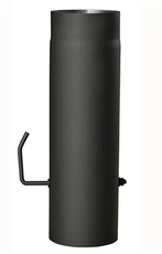 Roura kouřová s klapkou 160mm/500 siln.1,5mm ČER