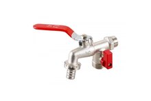 Ventil zahradní dvojitý 1/2"-3/4"-3/4"