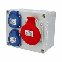 3069 Krabice IP44 2x230V, 1x400V/16A/5