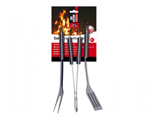 Set grilovací nářadí 3ks nerez BBQ