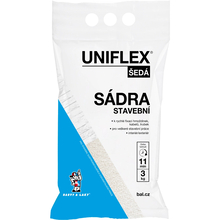 Sádra šedá stavební 3kg UNIFLEX