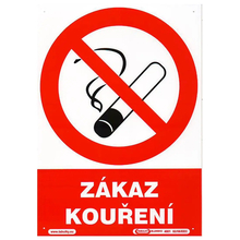 Tabulka ZÁKAZ KOUŘENÍ 210x297mm/A4/