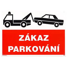 Tabulka ZÁKAZ PARKOVÁNÍ 210x297mm/A4/