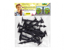 Kolík kotvící 12cm/15ks plast-černý