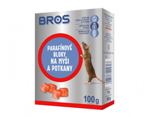 Bros - Parafínové bloky na Myši a potkany 100g