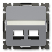 Zoni 5014T-A00418 241 Kryt zásuvky komunikační přímé (2x) šedá