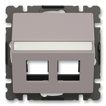 Zoni 5014T-A00418 244 Kryt zásuvky komunikační přímé (2x) greige