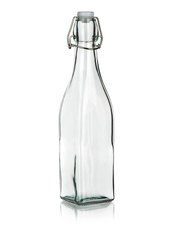 Láhev  s pákovým uzávěrem 500ml hranatá skleněná YARA