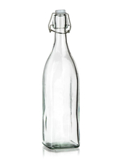Láhev s pákovým uzávěrem 950ml hranatá skleněná YARA