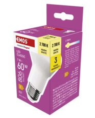xxxLED žárovka Classic R63 / E27 / 8,8 W (60 W) / 806 lm / teplá bílá ZQ7140