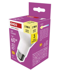 ZQ7E41 LED žárovka Classic R63 E27 7W (60W) 806lm teplá bílá