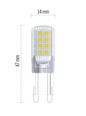ZQ9536 LED žárovka Classic JC G9 2,5W (32W) 350lm neutrální bílá