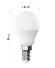 ZQ1E23LED žárovka Classic Mini Globe / E14 / 4,2 W (40 W) / 470 lm / neutrální bílá