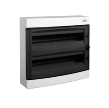 Rozvodnice nástěnná NOARK 101501 PNS 2x18T, průhledné dveře, IP40