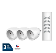 Zásuvka bezdrátová GETI RCS312 3+1