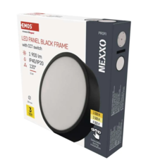 LED přisazené svítidlo NEXXO, kruhové, černé, 21W, se změnou CCT ZM5343