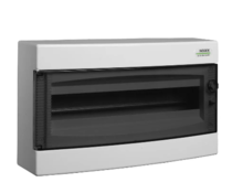 Rozvodnice nástěnná NOARK 113298 PNS 1x24T, průhledné dveře, IP40