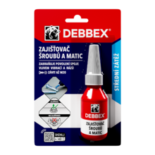 Zajišťovač šroubů a matic 10ml DEBBEX 50705RL