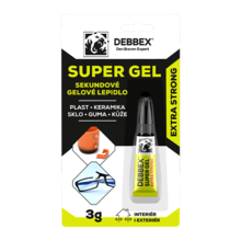 Lepidlo sekundové gelové SUPER GEL 3g DEBBEX 50711DBX