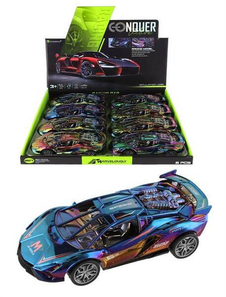 Auto Chameleon setrvačník /světlo, zvuk/18cm/Teddies 1