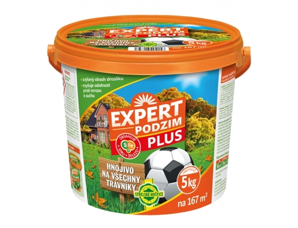 Hnojivo Trávník 5kg EXPERT PODZIM PLUS kbelík FO 1