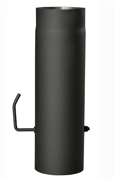 Roura kouřová s klapkou 130mm/500 siln.1,5mm ČER 1