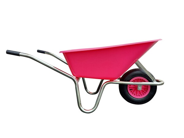 Kolečko zahradní LIVEX 100L PVC růžové 1