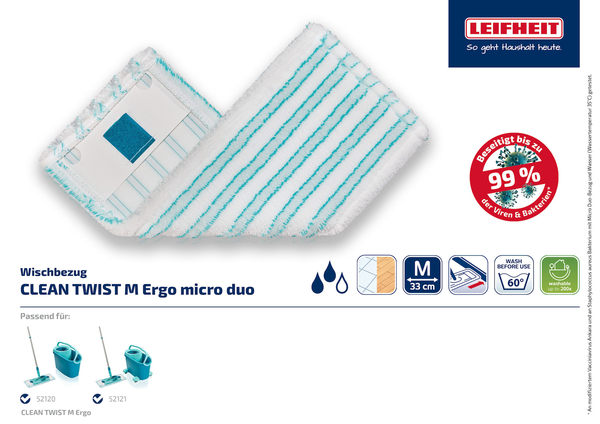 Wiper Cover Power Clean/Twist M micro náhrada, LEIFHEIT 52123 1