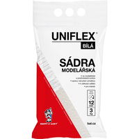 Sádra bílá modelářská 3kg UNIFLEX 2