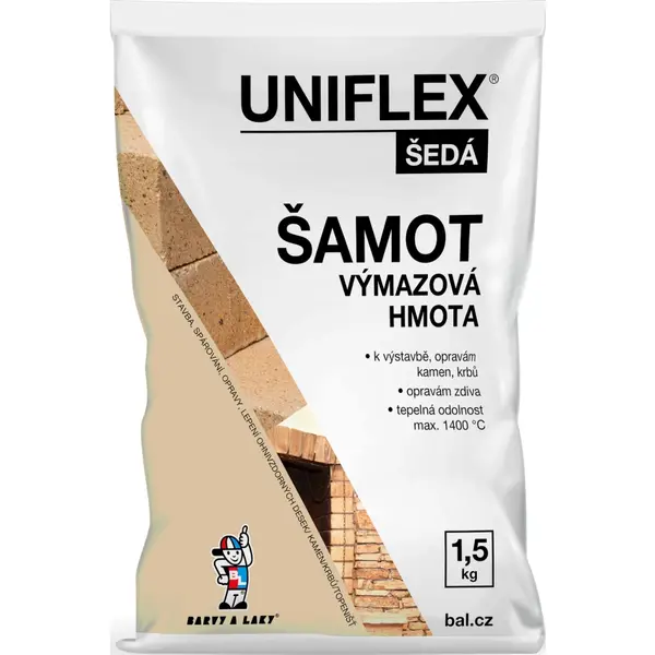 Šamotová výmazová hmota 1,5kg UNIFLEX 1