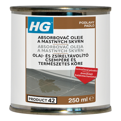 HG-Absorbovač oleje a mastných skvrn 250ml HG-Absorbovač oleje a mastných skvrn 250ml 1