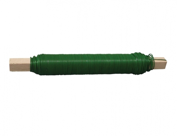 Drát květinový vázací 100g PVC zel. 1