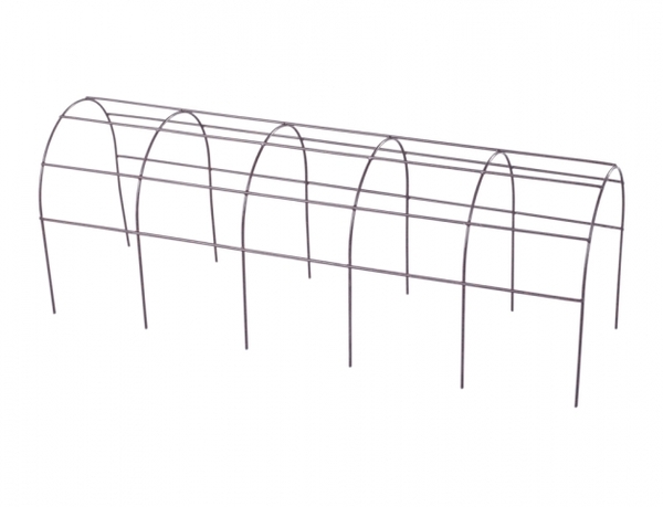 Mřížka opěrná truhlík LAUBE/kov/50cm/hnědá 1