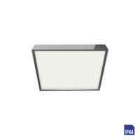 LENYS 49028 koupelnové přisazené svítidlo LED 12W 1000lm 4000K 14cm hranaté IP44, chromové 2