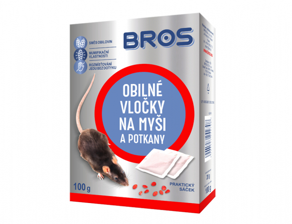 Bros - Obilné vločky na Myši a potkany 5x20g 1
