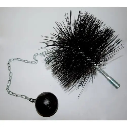 Kartáč komínový 160mm, oko-závaží 0,5kg 1