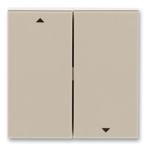 Kryt spínače žaluziového dělený ABB Levit 3559H-A00662 18 macchiato/bílá 1