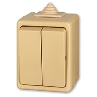 3553-52929 D ABB Praktik vypínač č.5B IP44 béžová 2