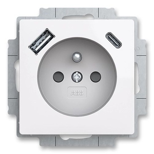 Zoni 5569T-A32357 500 Zásuvka jednonásobná s USB-A USB-C bílá 1
