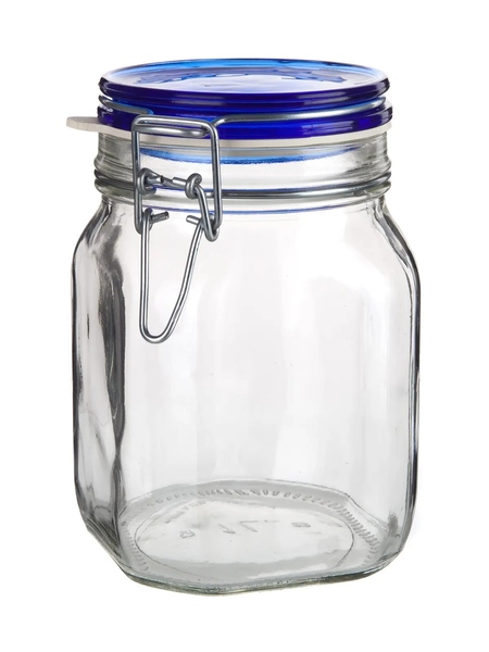 Dóza hermetická skl. s patent. uzávěrem 1000ml FIDO Blue Dóza hermetická skl. s patent. uzávěrem 1000ml FIDO Blue 1