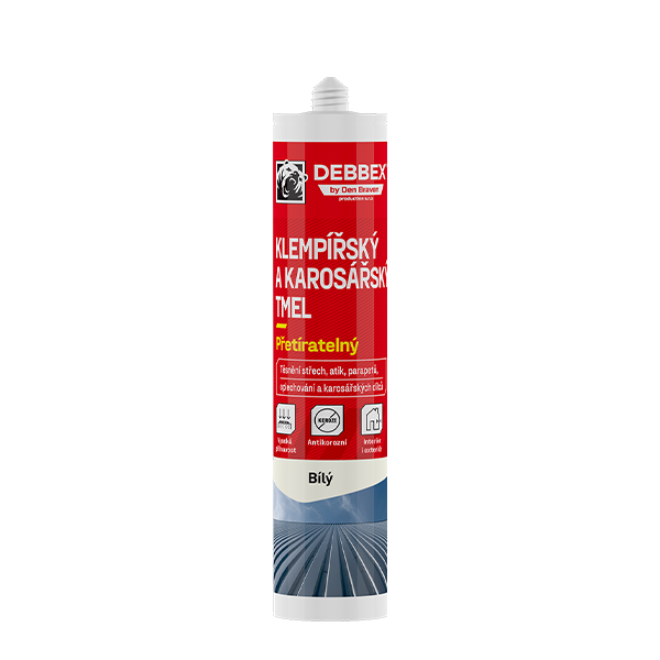Tmel klempířský a karosářský bílý 280ml 1