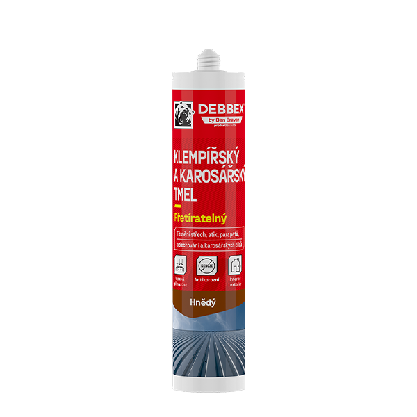 Tmel klempířský a karosářský hnědý 280ml 1