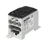 Distribuční blok OJL 200 A, vstup 1xAl/Cu70mm2,
výstup 6xCu 16mm2 šedý 1