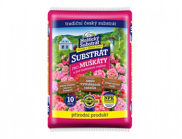 Substrát Muškáty 10L Hoštický 1
