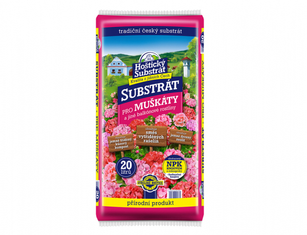 Substrát Muškáty 20L Hoštický 1